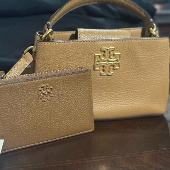 Tory Burch Brown Leather Satchel and Wallet - Picture 1 of 1
